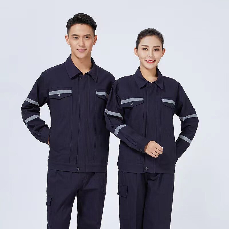 Industrial Workwear Supplier - High Quality Long Sleeve Breathable Work Uniform Custom Logo Factory Shirt