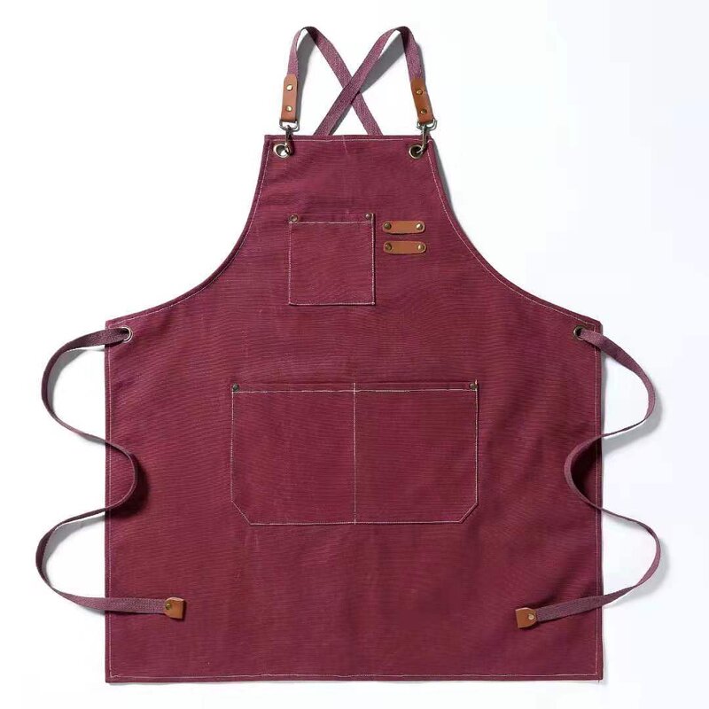 Garden Aprons Supplier - OEM Logo Cotton Canvas Durable with Tools Pockets