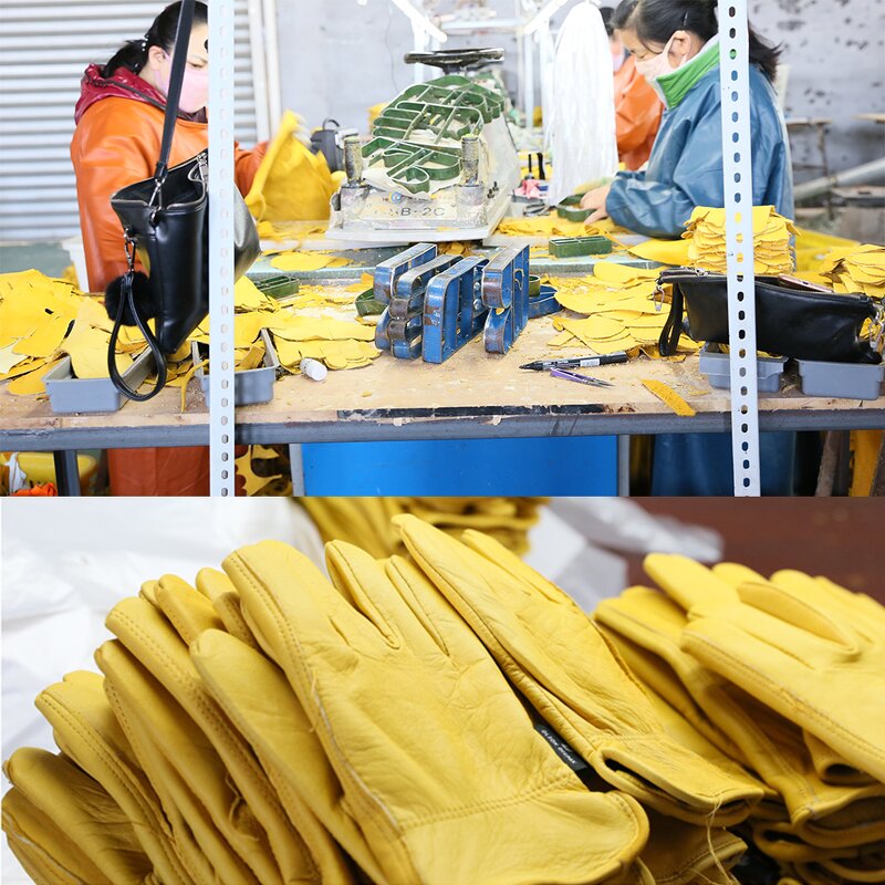 Long Sleeve Pigskin Gloves Factory - Free Sample Hand Protective Barbecue Gardening Work Safety
