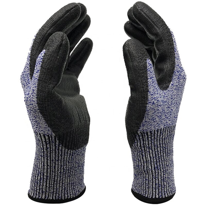 HPPE Work Gloves Supplier - Non-Slip Sandy Nitrile Palm