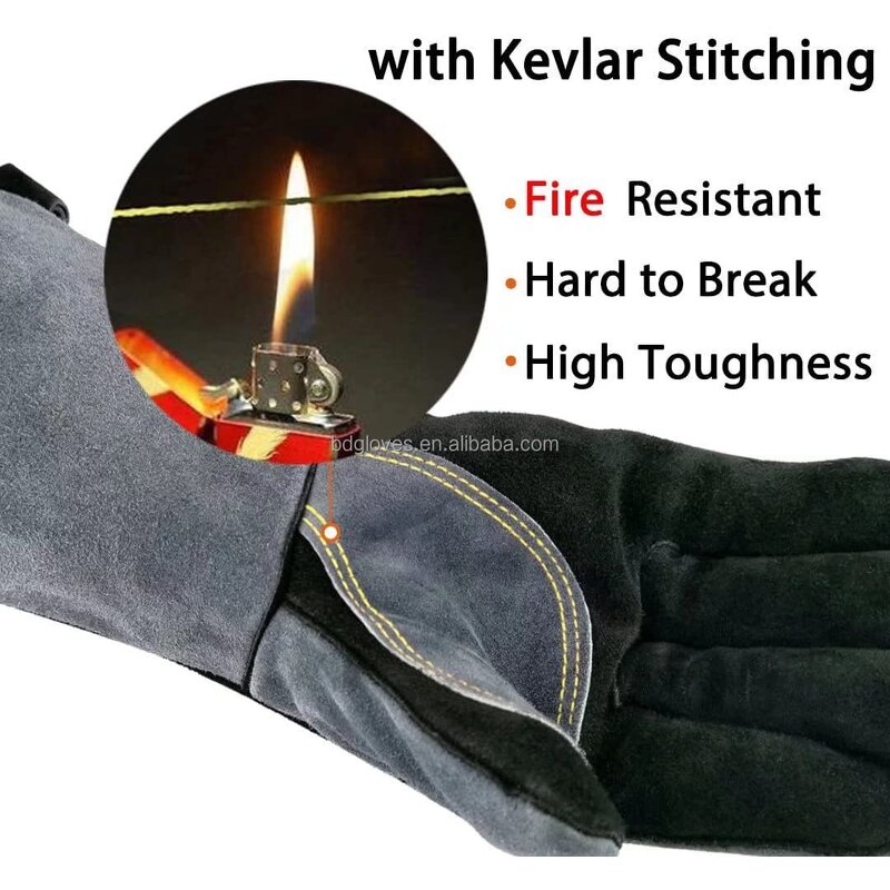 Bbq Gloves Manufacturer - extreme Heat Resistant Leather