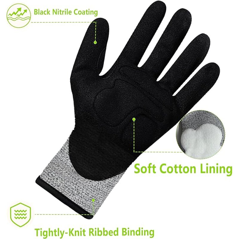 TPR Safety Gloves Manufacturer - Level 5 for Mining