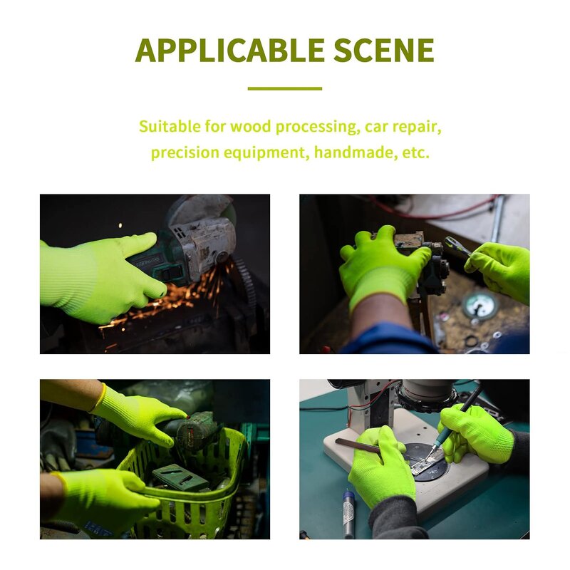 High Visibility Gloves Supplier - 15Gauge PU Level 5