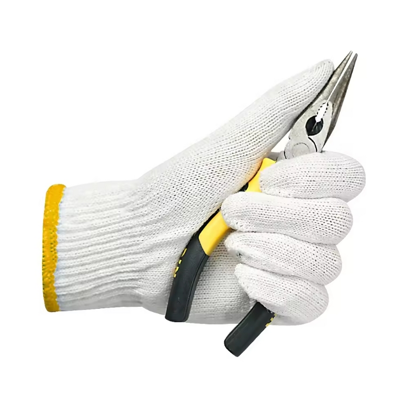 White Cotton Gloves Manufacturer - Safety Work Customized