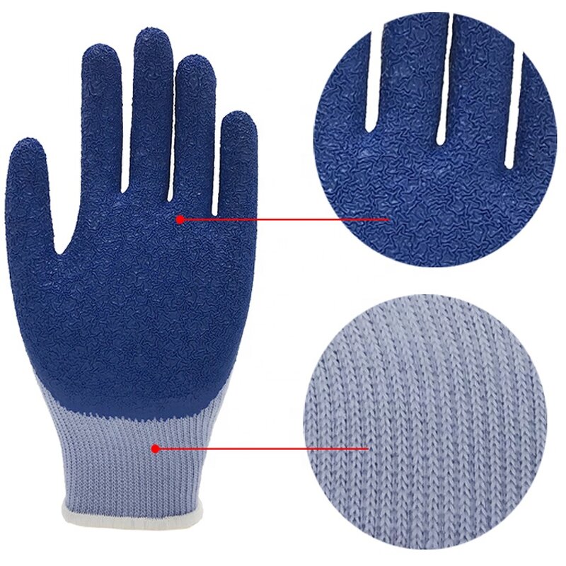 En388 Safety Gloves Manufacturer - Construction Latex Crinkle