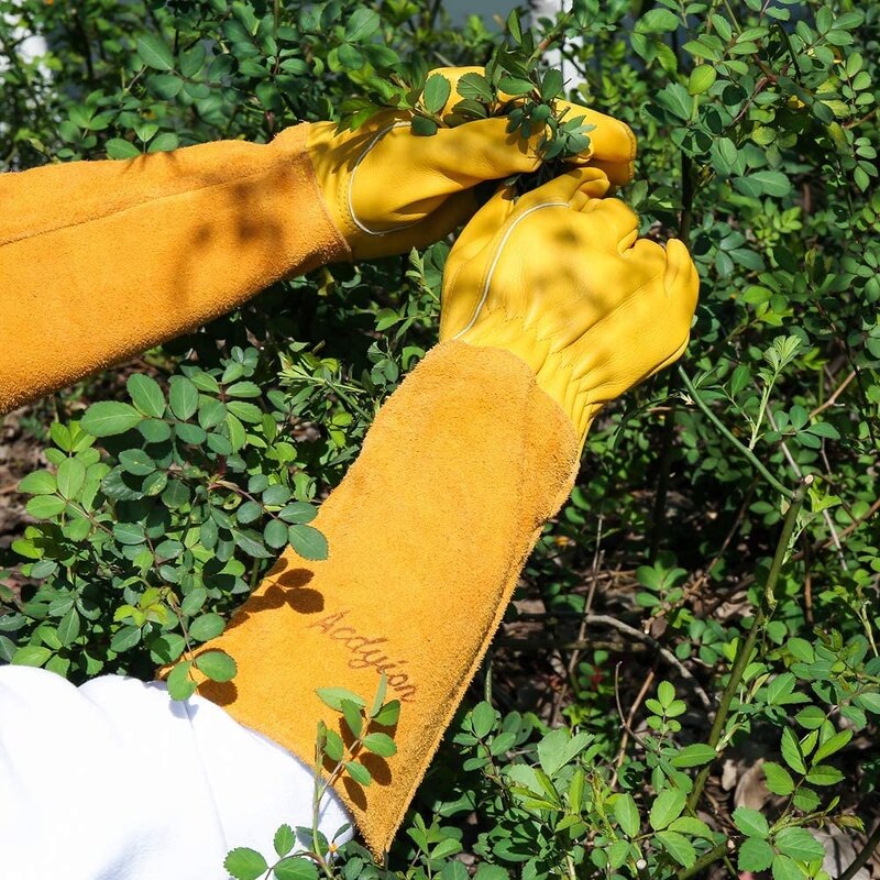 Leather Gardening Gloves Manufacturer - Thorn Cut Proof Long
