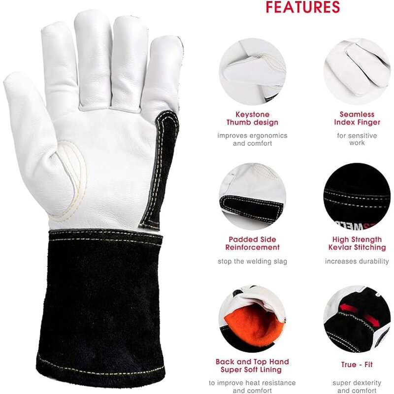 OEM Welder Gloves Supplier - Premium Leather Tig Welding