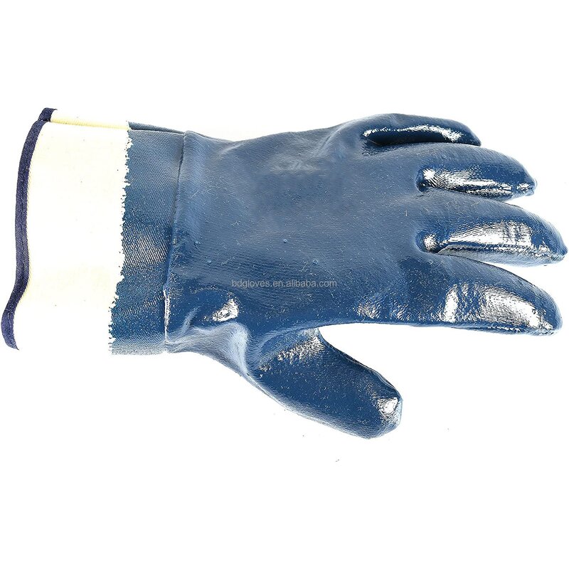 Safety Cuff Gloves Supplier - Fully Coated Nitrile Oil