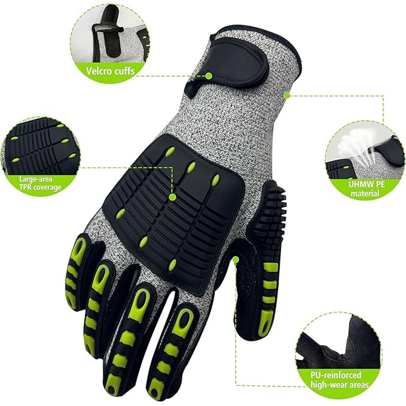 TPR Safety Gloves Manufacturer - Level 5 for Mining