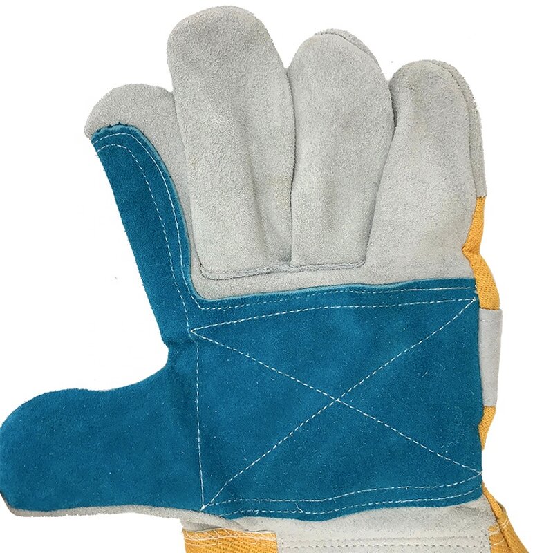 Cow Split Leather Gloves Supplier - 10.5 Safety Work Heavy