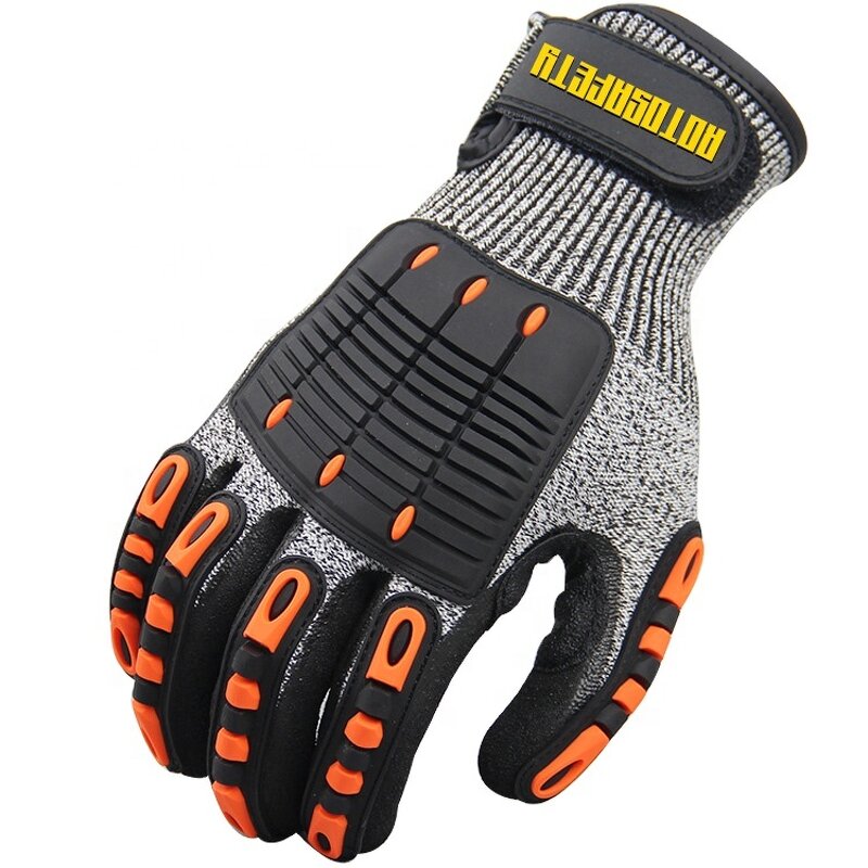 TPR Mechanic Gloves Manufacturer - HPPE Level 5 Anti