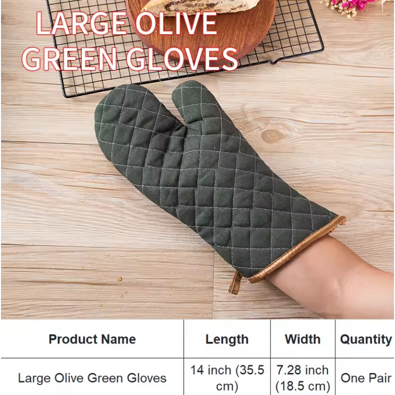Cotton Oven Mitts Supplier - Kitchen Heat Resistant 500