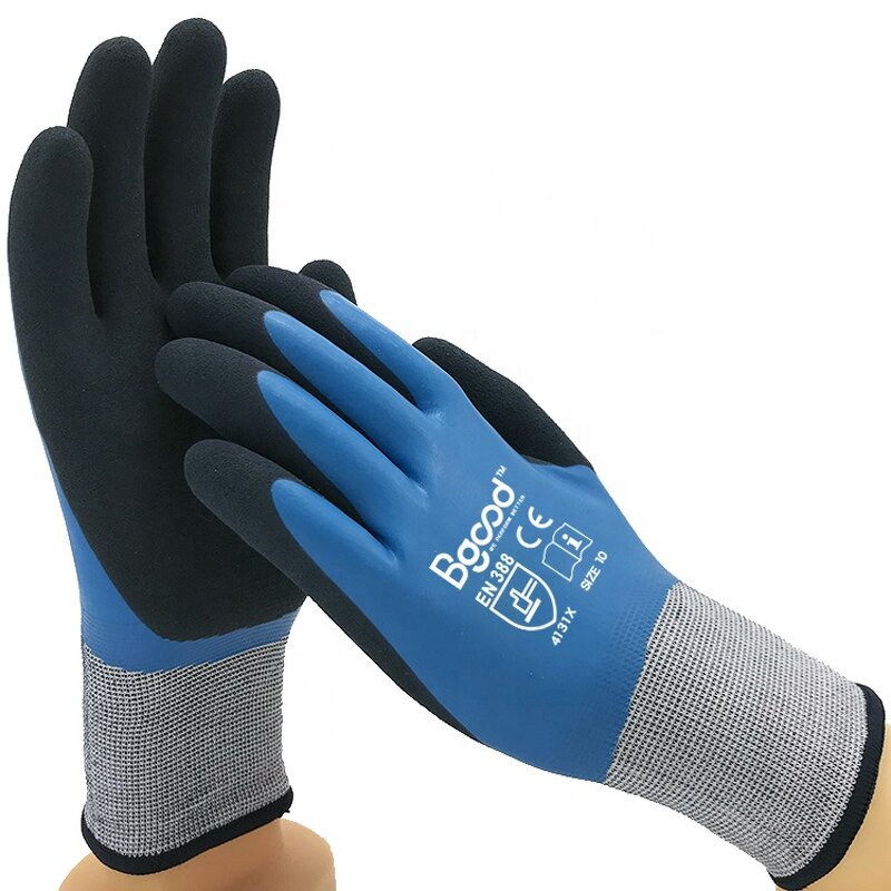 Latex Winter Gloves Supplier - Double Coated Waterproof