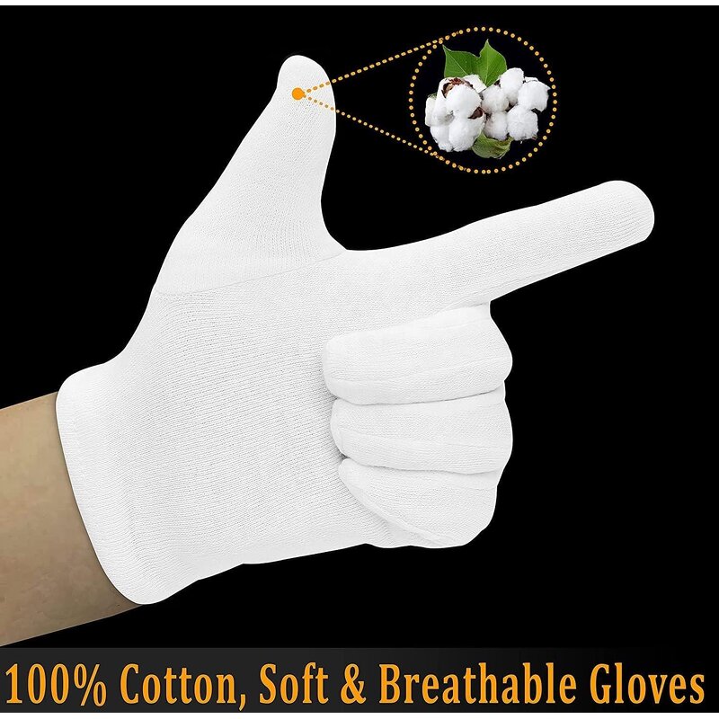 Cotton-knitted Gloves Manufacturer - Eco White for Jewelry