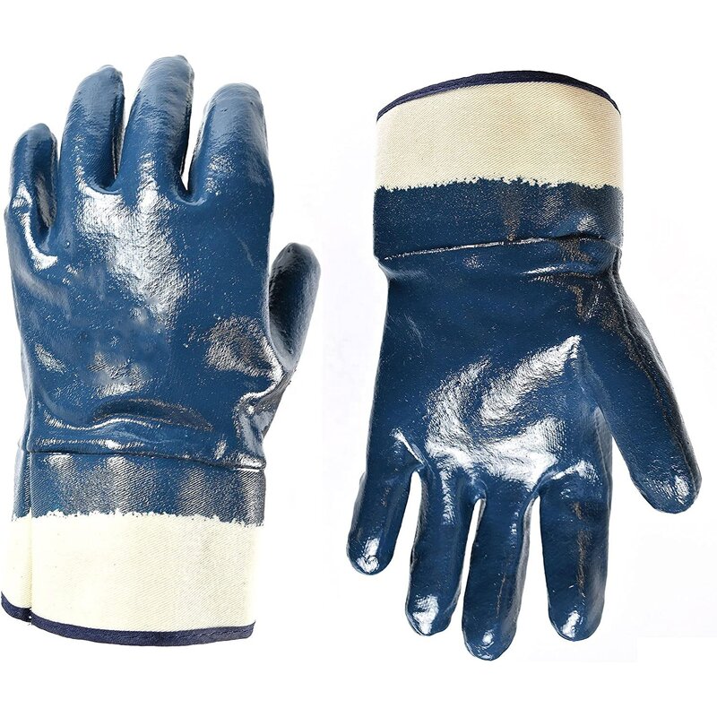 Safety Cuff Gloves Supplier - Fully Coated Nitrile Oil