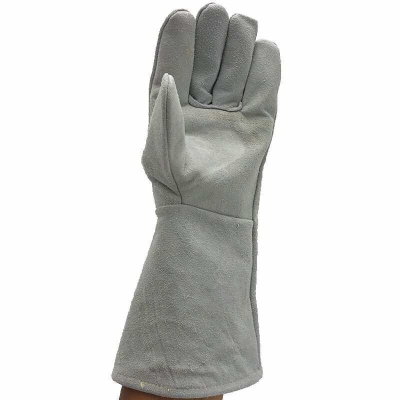 16 Inch BBQ Gloves Manufacturer - Premium Leather Cotton