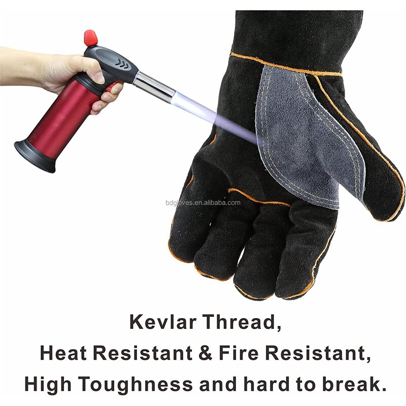 Bbq Gloves Manufacturer - extreme Heat Resistant Leather