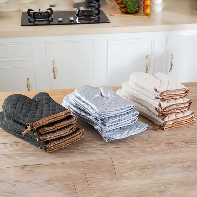 Cotton Oven Mitts Supplier - Kitchen Heat Resistant 500