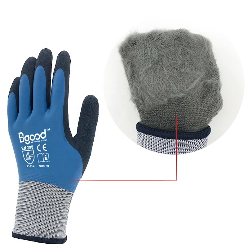 Sandy Latex Gloves Supplier - Double Coated Waterproof