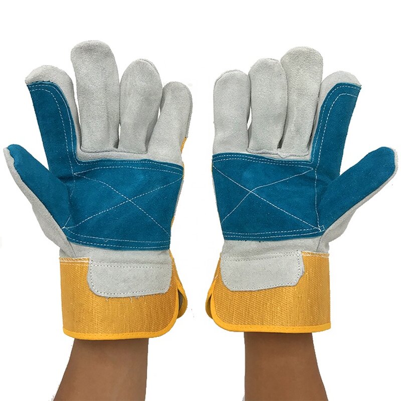 Wholesale Working Gloves Supplier - Double Palm Cow Split