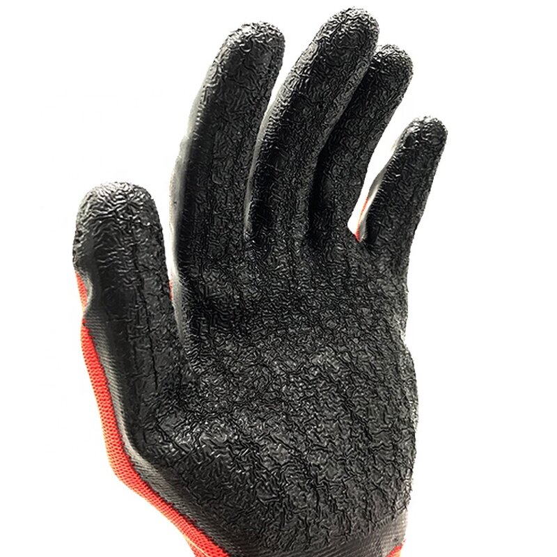 Custom Work Gloves Manufacturer - Construction Crinkle Latex