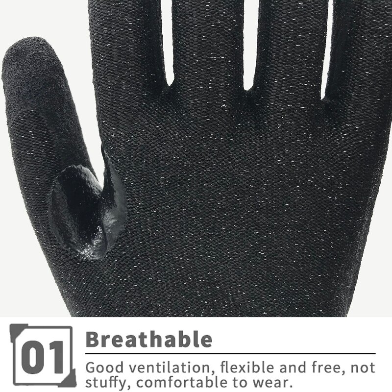 Reinforcement Thumb Gloves Supplier - Sandy Nitrile Level