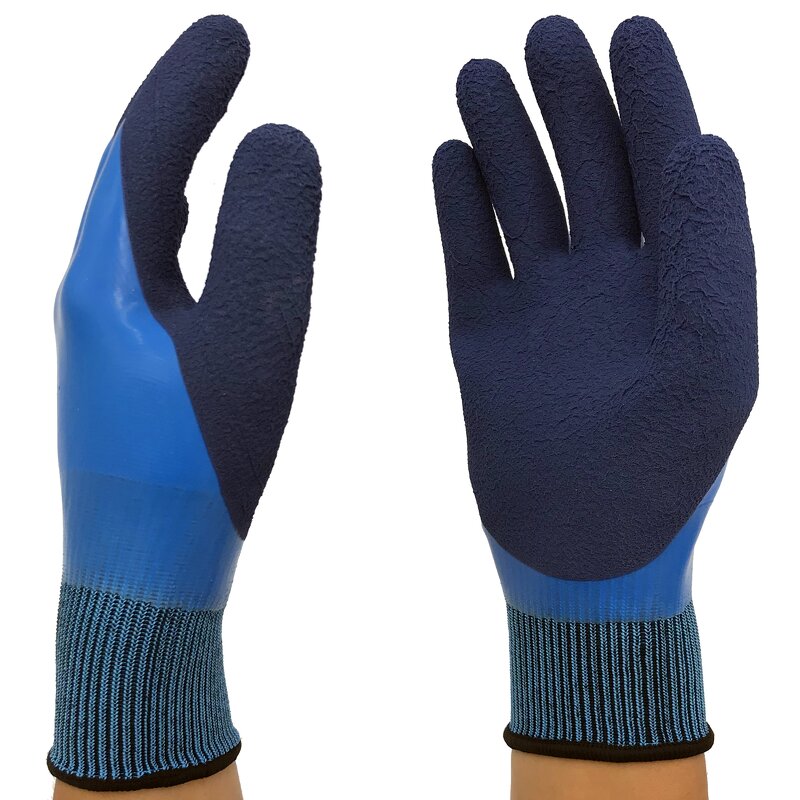 Best Price Gloves Supplier - Latex Sandy Double Dip Waterproof