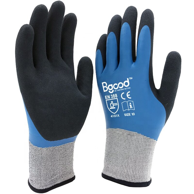 Sandy Latex Gloves Supplier - Double Coated Waterproof