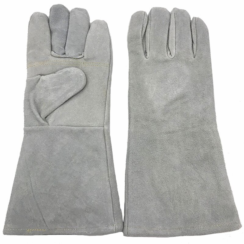 16 Inch BBQ Gloves Manufacturer - Premium Leather Cotton