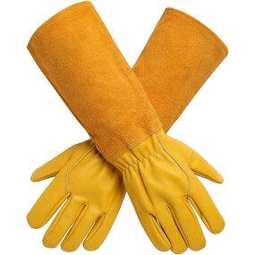 Leather Gardening Gloves Manufacturer - Thorn Cut Proof Long
