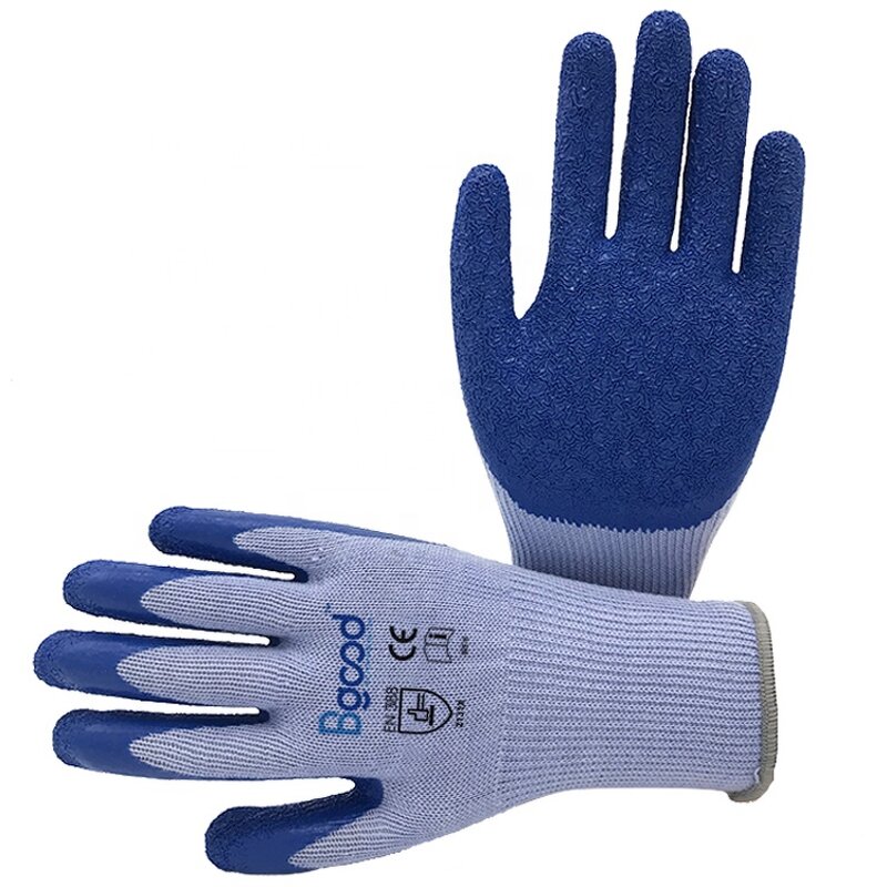En388 Safety Gloves Manufacturer - Construction Latex Crinkle