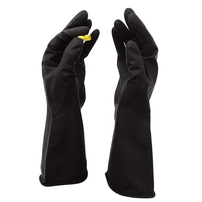 Waterproof Kitchen Gloves Supplier - Household Full Black