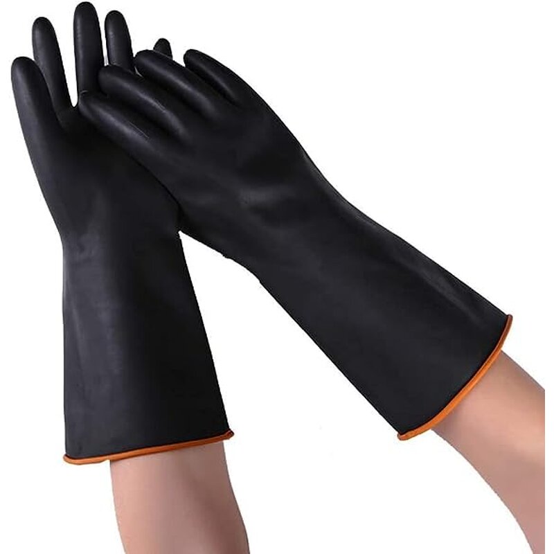 Waterproof Kitchen Gloves Supplier - Household Full Black