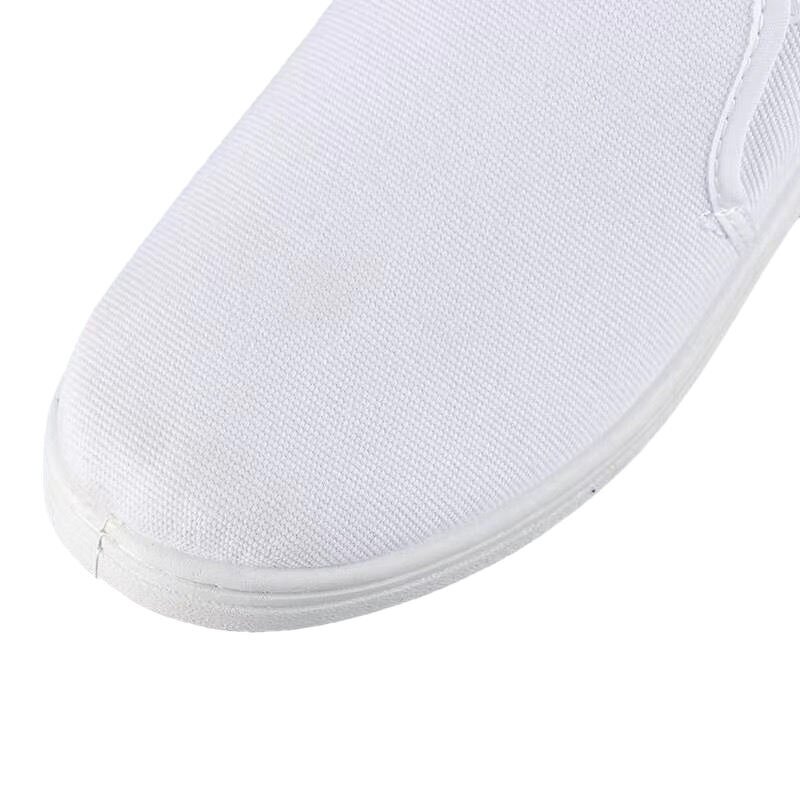 Lightweight Work Shoes Manufacturer - White Canvas PVC ESD