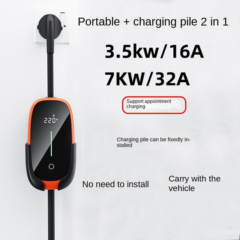Electric Car Charger Supplier - 7KW Portable for BYD Tesla