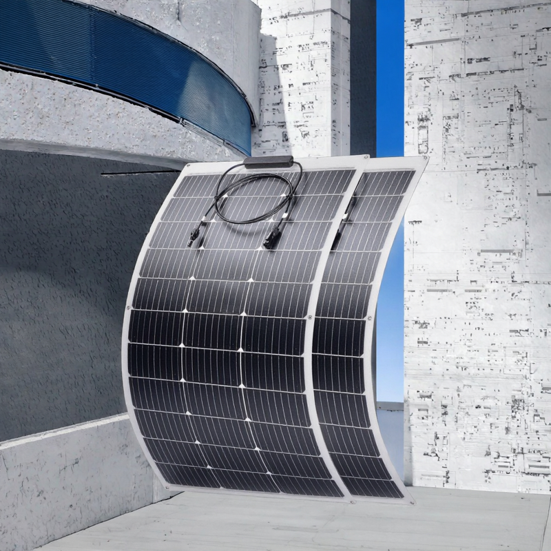 Flexible Solar Panel Manufacturer - 100W Black 23.7% Efficiency