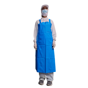 PE Apron Supplier - Blue Breathable Waterproof Non-Woven
