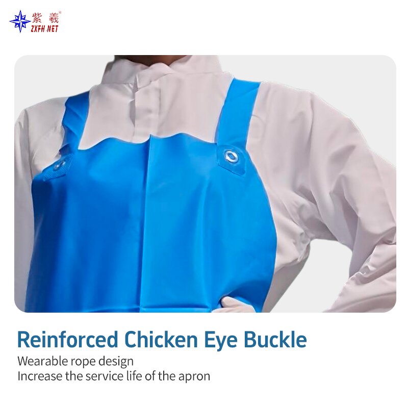 PE Apron Supplier - Blue Breathable Waterproof Non-Woven