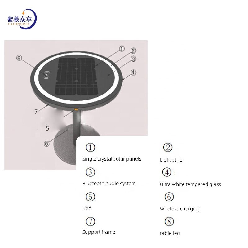 Outdoor Smart Charging Table Supplier - Multifunctional Solar