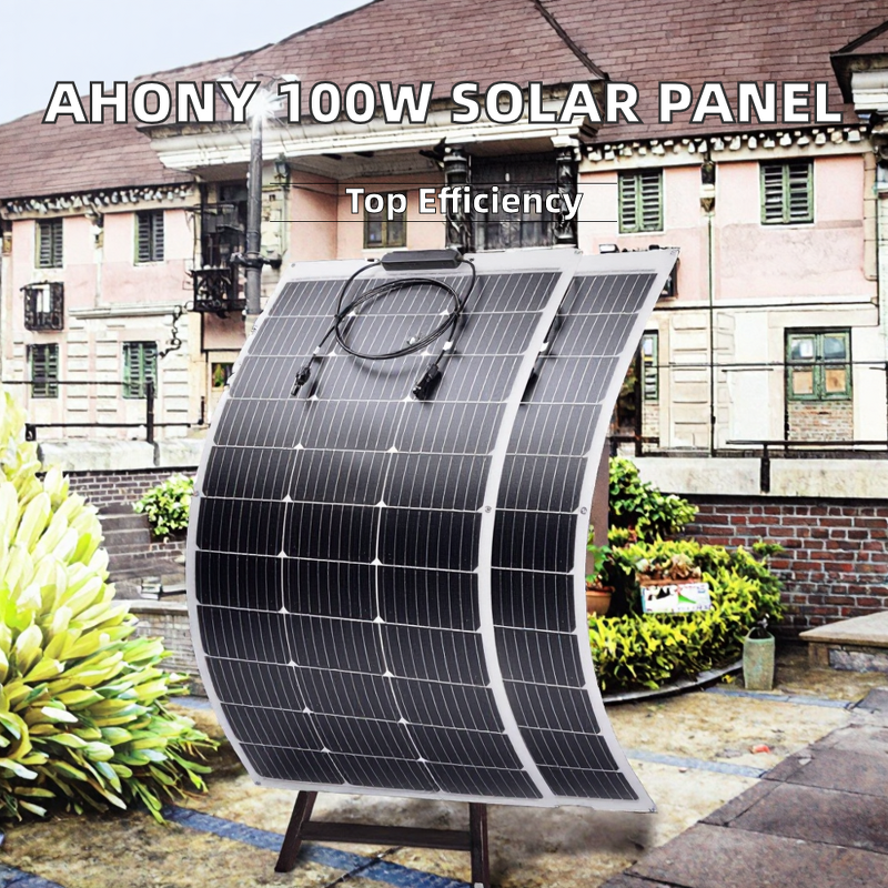 Flexible Solar Panel Manufacturer - 100W Black 23.7% Efficiency