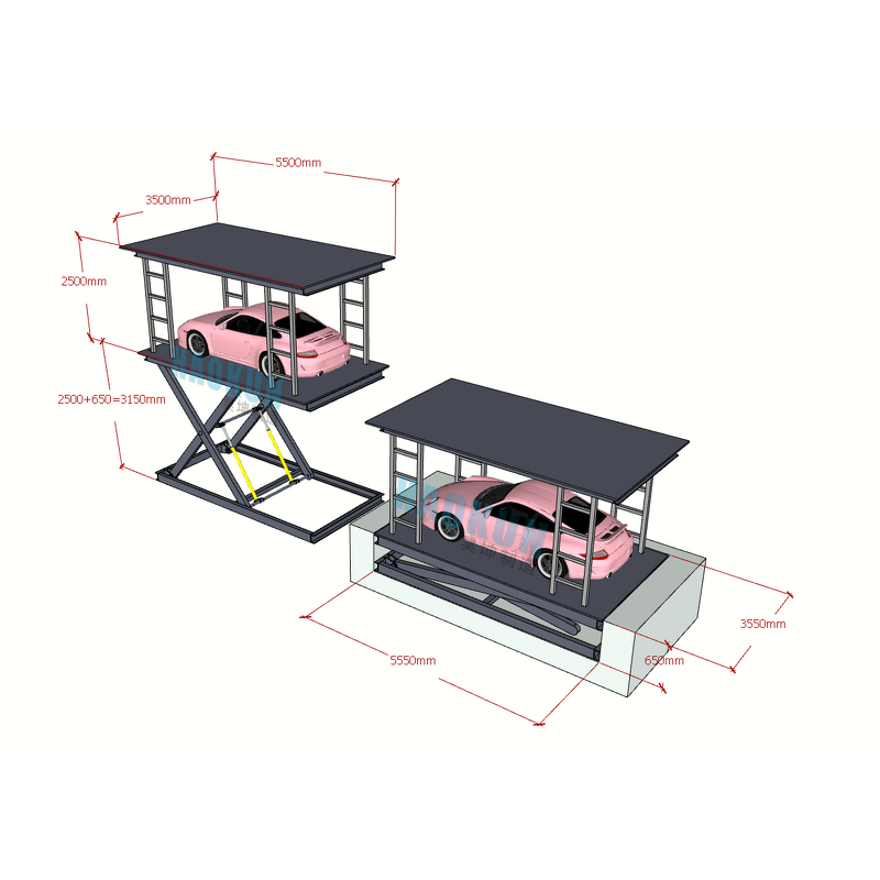 Scissor Lift Car Supplier - Hydraulic Scissors Lift for Car