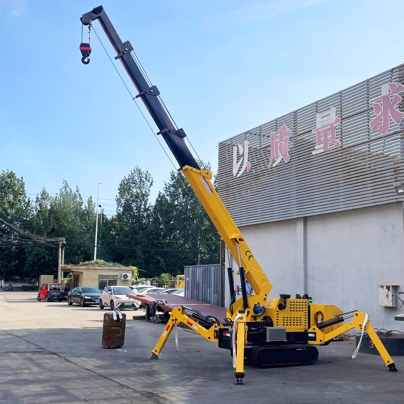 Micro Spider Crane Manufacturer - Hydraulic Mobile Foldable Legs 3 Ton