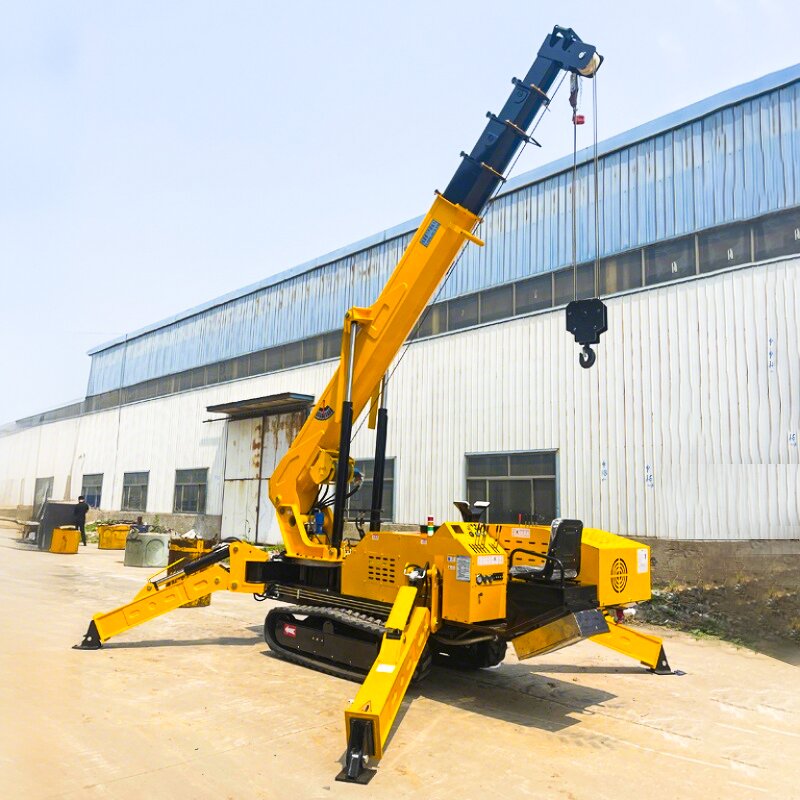 Mobile Spider Cranes Factory - Free Shipping 5 Ton Telescopic Arm Crawler
