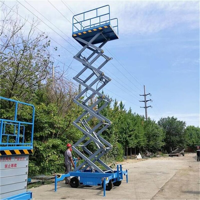 Self-Propelled Scissor Lift Factory - 2024 New 10-12m Hydraulic