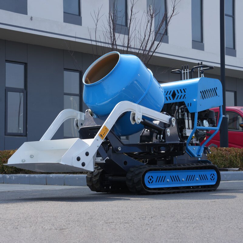 Mobile Self Loading Mixer Factory - Free Shipping Construction Site Gasoline