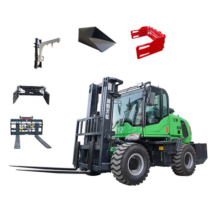 4WD Forklift Factory - New 3-6 Ton All Terrain with Attachments
