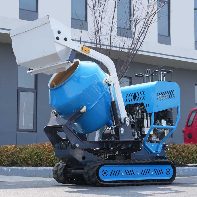 Gasoline Engine Concrete Mixer Supplier - Free Shipping Road Paving Self Loading
