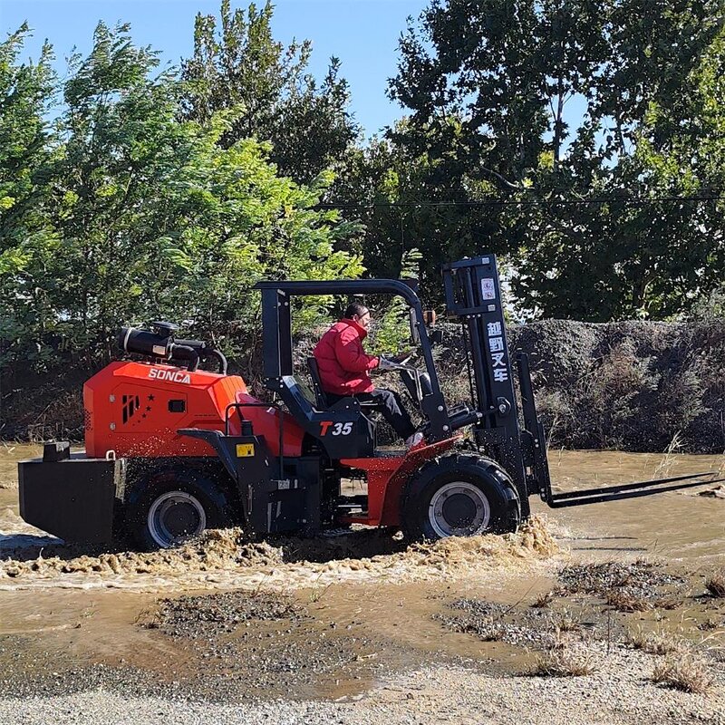 Off Road Forklift Factory - New Design 3-6 Ton 4x4 Custom