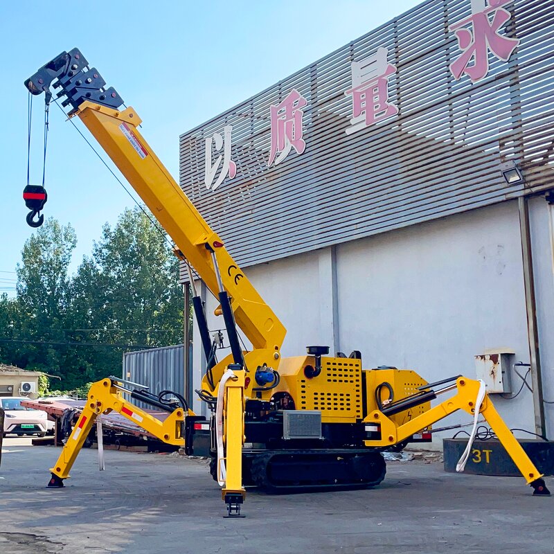 Mini Spider Crane Supplier - 3-8 Ton Diesel Knuckle Boom Best Price