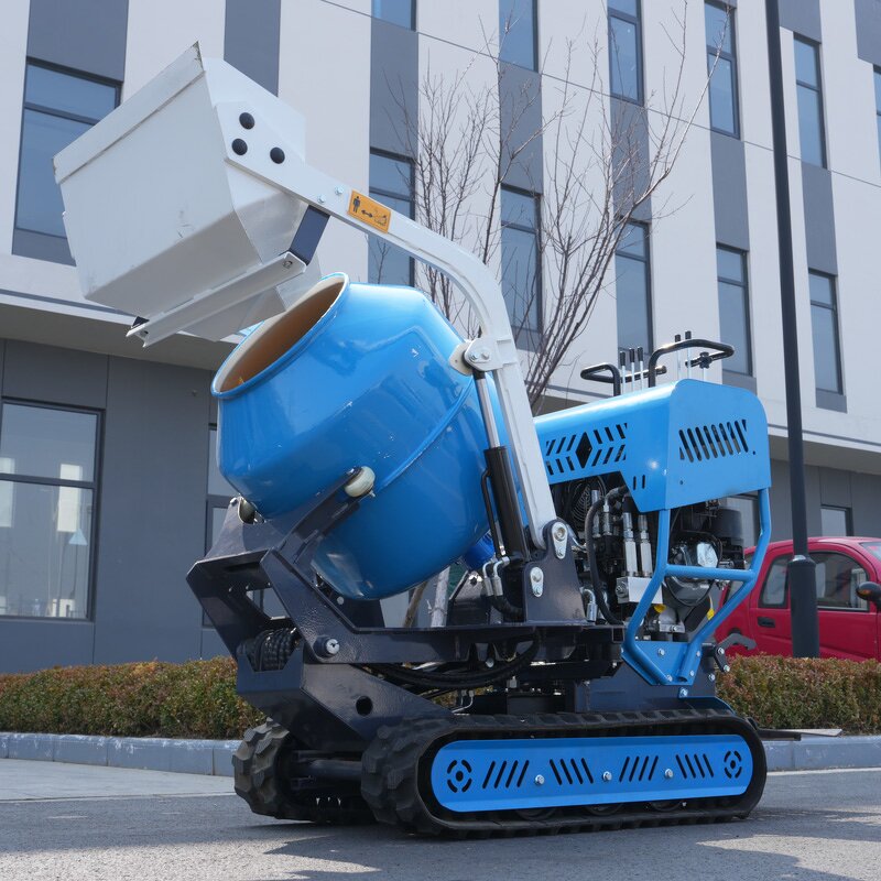 Gasoline Engine Concrete Mixer Supplier - Free Shipping Road Paving Self Loading